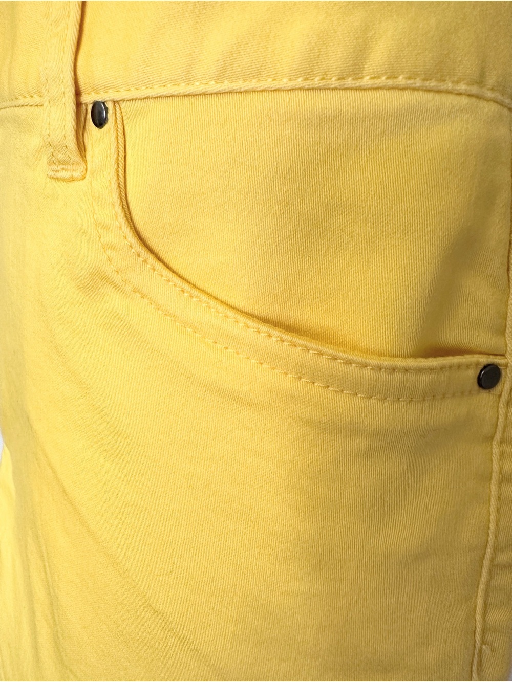 Kim Rogers Yellow High Rise Wide Leg Cropped Pants - Size 12 - Picture 4 of 9